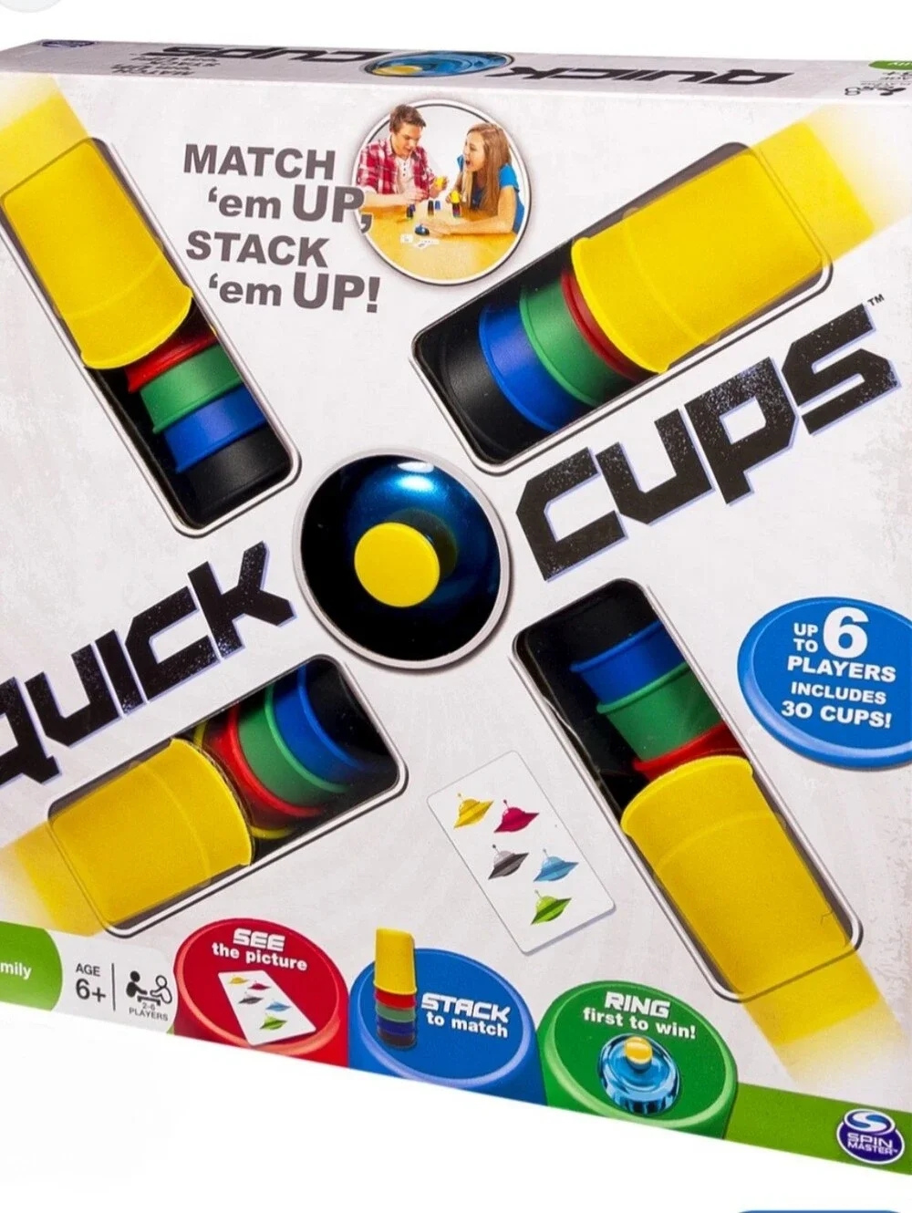 Quick Cups Kids Stacking Game by Spin Master - Ages 6+ - Includes All Pieces